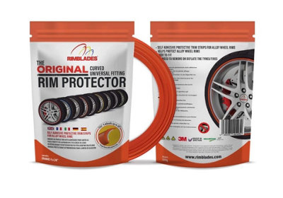 Rimblades Original Alloy Wheel Rim Protectors Styling Kit Universal Fit Orange