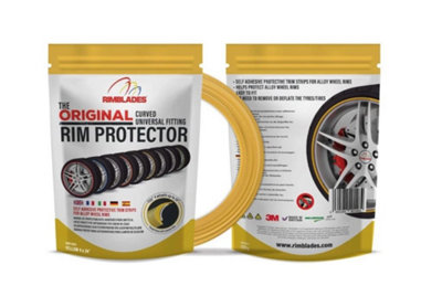 Rimblades Original Alloy Wheel Rim Protectors Styling Kit Universal Fit Yellow