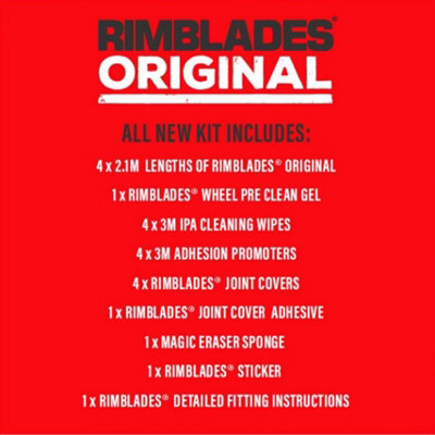 Rimblades Original Alloy Wheel Rim Protectors Styling Kit Universal Fit Yellow
