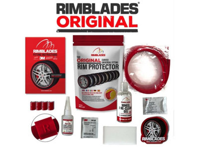 Rimblades Original Alloy Wheel Rim Protectors Styling Kit Universal Fit Yellow
