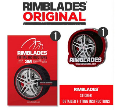 Rimblades Original Alloy Wheel Rim Protectors Styling Kit Universal Fit Yellow