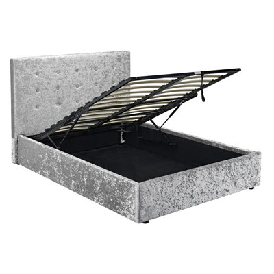 Rimini Ottoman 4.6 Double Bed Silver