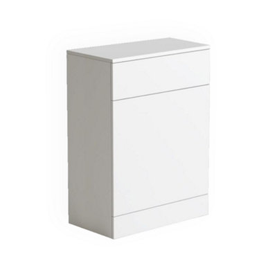 Rimless Back to Wall Toilet Square Pan with WC Unit Concealed Cistern Dual Flush  Frame - Black Suqare - 4
