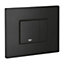 Rimless Wall Hung Toilet WC Pan with GROHE 0.82m Concealed Cistern Dual Flush  Frame - Phantom Black
