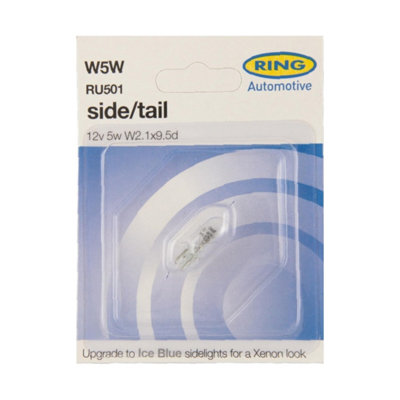 W5W Wedge Globe 12V 5W W2.1x9.5d Pack of 2 - R501BLL