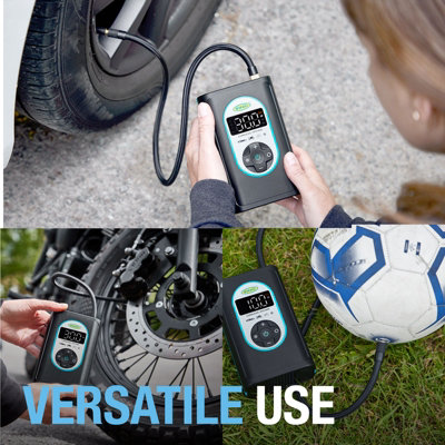 Ring Cordless 12V Rechargeable Car Tyre Inflator Air Compressor Pump ...