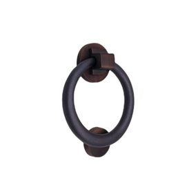 Ring Door Knocker 110mm  Aged Bronze Finish