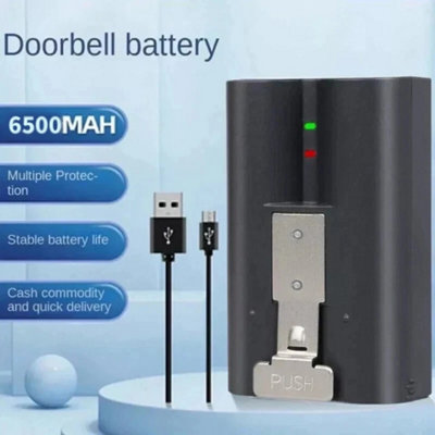 Ring Doorbell Battery x 2 Quick Release Rechargeable Packs