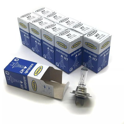 Ring H7 Headlight Headlamp Bulb 477 499 12V 55W E MARKED DIPPED BEAM 2 ...