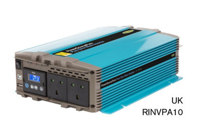 Ring Power Inverter 100W Pure Sine Wave 12v DC to 230v AC with Fittings & Cable