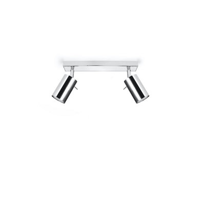 Ring Steel Chrome 2 Light Classic Ceiling Light