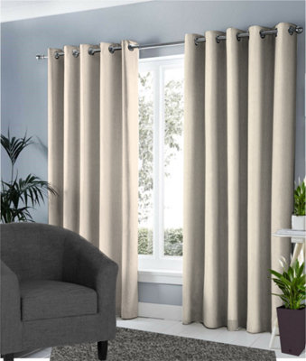 Ring Top Thermal Blackout Curtains - 66x54 Inches 