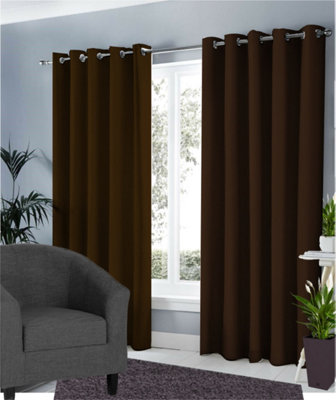 Ring Top Thermal Blackout Curtains - 66x54 Inches