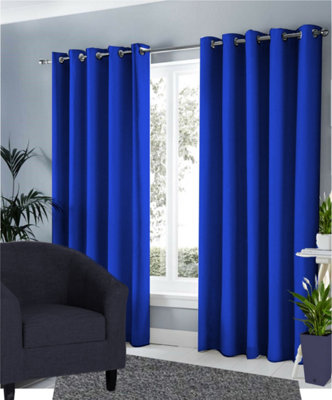 Ring Top Thermal Blackout Curtains 66x72 Inches DIY at B&Q