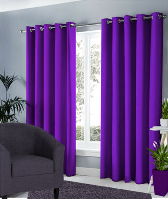Ring Top Thermal Blackout Curtains - 66x90 Inches