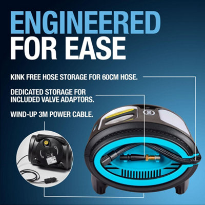 Ring Ultra Inflate 10 Tyre Inflator 12V Car Air Compressor Analogue ...