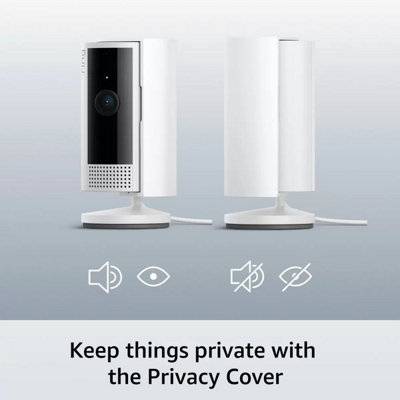 Ring Wired Indoor Camera 2 Pack in White - 1080p HD Video, Two-Way Talk ...