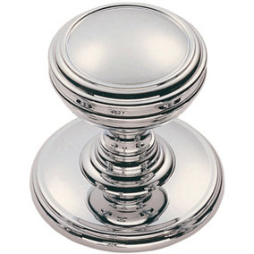 Ringed Tiered Cupboard Door Knob 30mm Diameter Polished Chrome Cabinet Handle