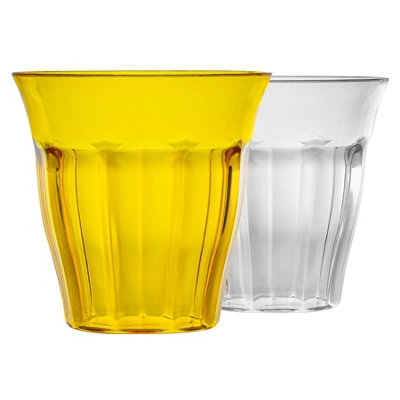 Rink Drink - Coloured Plastic Tumblers - 250ml - 6 Colours - Pack of 12