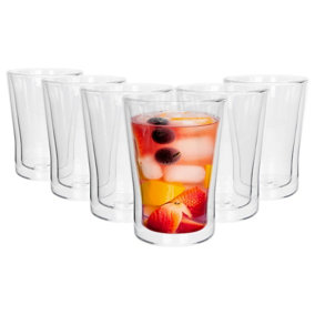 Rink Drink Double-Walled Glasses Set - 360ml - Pack of 6