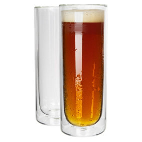 Rink Drink Double-Walled Highball Glasses Set - 330ml - Pack of 2