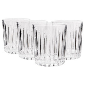 Rink Drink Fluted Whisky Glasses - 310ml - Pack of 4