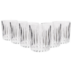 Rink Drink Fluted Whisky Glasses - 310ml - Pack of 6