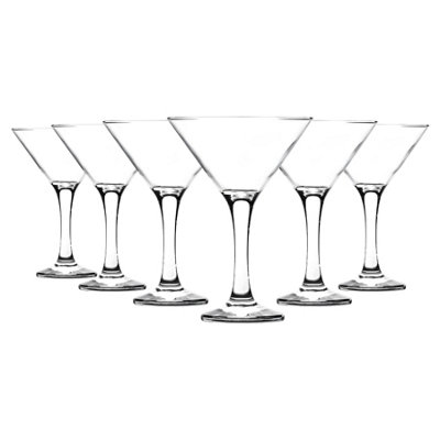 Rink Drink - Martini Glasses - 175ml - Clear - Pack of 6