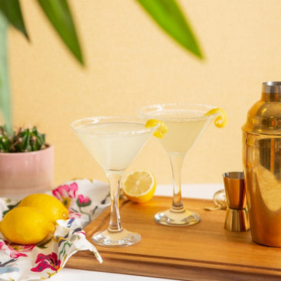 Set 6 Bicchieri Da Cocktail Martini In Vetro - 175 Ml, Confezione Regalo - Foto 2