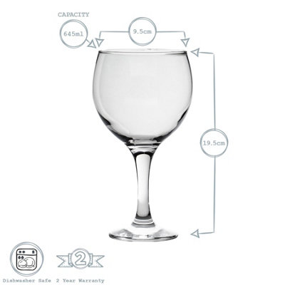 Rink Drink Spanish Gin Glasses - 645ml - Pack of 12