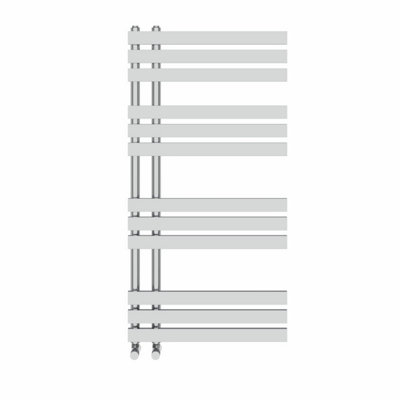 Rinse 1200x600mm Flat Panel Bathroom Heated Towel Rail Radiator Chrome ...