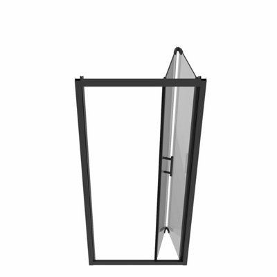Rivar Walk In Shower Enclosure End Panel Black - 680mm | Easy