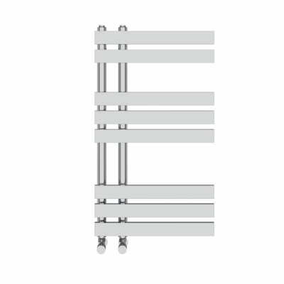 Rinse 800x450mm Flat Panel Bathroom Heated Towel Rail Radiator Chrome