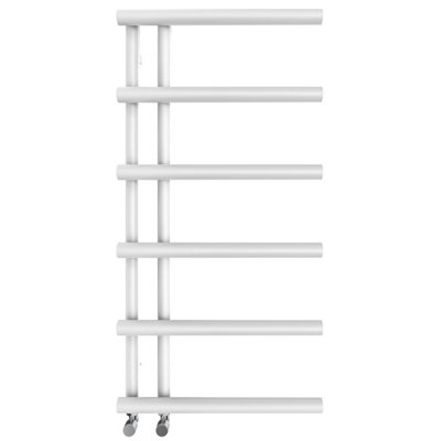 Rinse 988 x 500mm White Designer Heated Towel Rail Warmer Central Heating Bathroom Ladder Radiator