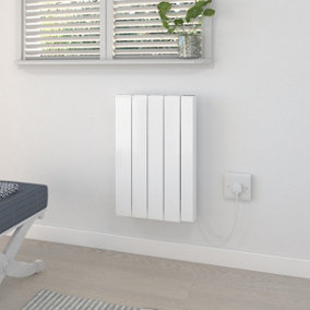 Rinse Bathrooms 1000W Electric Ceramic Radiator with Smart WIFI Connection, Daily & Weekly Timer Function, Open Window Function