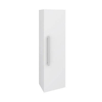 Rinse Bathrooms 1200mm Gloss White Painting Wall Mounted Tall Unit Bathroom Storage Cabinet Unit Flat Packed Price Comparisons | Compare The Build