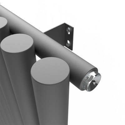 Rinse Bathrooms 1600x545mm Vertical Column Designer Radiator Anthracite ...