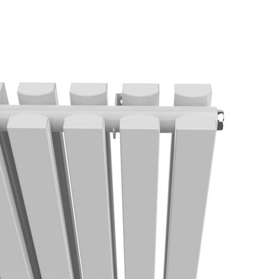 Rinse Bathrooms 1800 x 340mm White Vertical Designer Radiator Rad Double Column Radiator Rad Rectangular Flat Panel