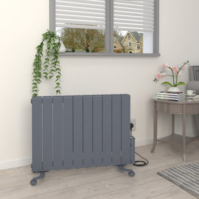 Rinse Bathrooms 1800W Smart WIFI Electric Oil Filled Radiators Electric ...