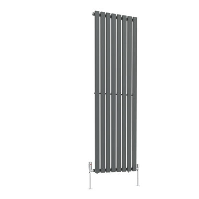 Rinse Bathrooms 1800x550mm Vertical Column Designer Radiator Anthracite ...