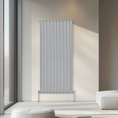 Rinse Bathrooms 1800x680mm Vertical Column Designer Radiator Chrome ...