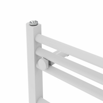 Rinse Bathrooms 400W Electric Heated Warming Towel Rail Bathroom Radiator White - 800x600mm
