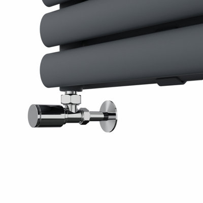 Rinse Bathrooms 472x1600mm Anthracite Horizontal Radiator Double Column ...