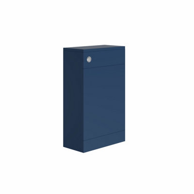 Rinse Bathrooms 500mm BTW Back to Wall WC Toilet Matte Blue Painted ...