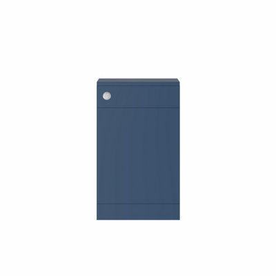 Rinse Bathrooms 500mm BTW Back to Wall WC Toilet Matte Blue Painted ...