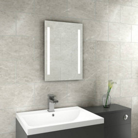 Rinse Bathrooms 700 x 500 mm Battery Illuminated LED Mirror