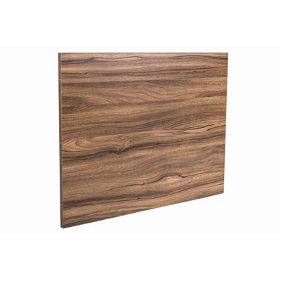 Rinse Bathrooms 700mm Walnut MDF L Shape Shower Bath End Panel