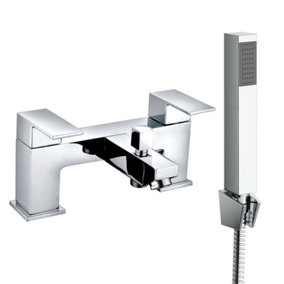 Rinse Bathrooms Bathroom Mixer Monobloc Tap with Handheld Shower Head Bath Shower Tap