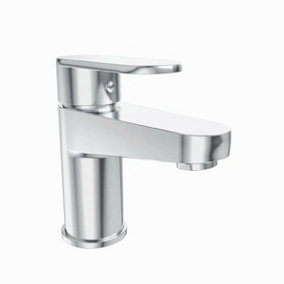 Rinse Bathrooms Bathroom Tap Single Lever Faucet Chrome Mono Basin Sink Mixer Tap