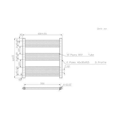 Rinse Bathrooms Black Electric Heated Towel Rail Straight Thermostatic Bathroom Towel Radiator with Timer - 600x600mm 400W